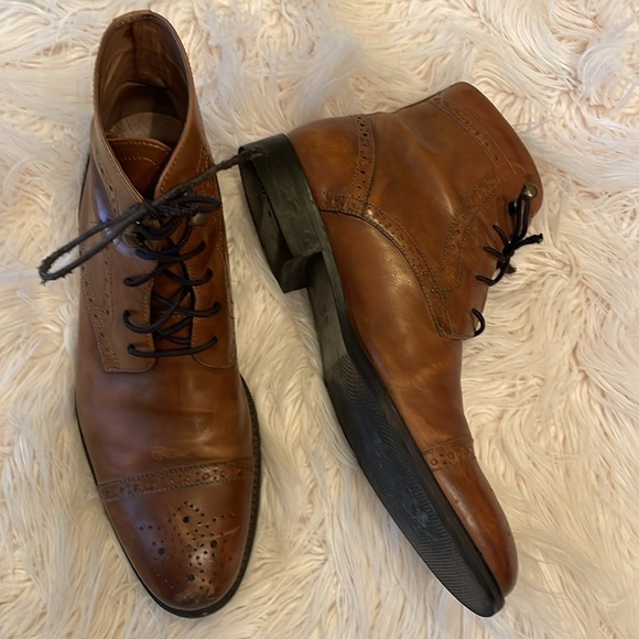 Johnston & Murphy Oxford Boots Sz 10 - Picture 2 of 6